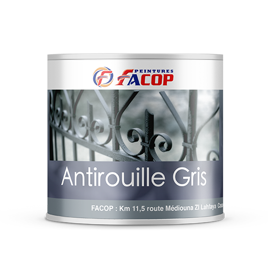 Peinture antirouille grise