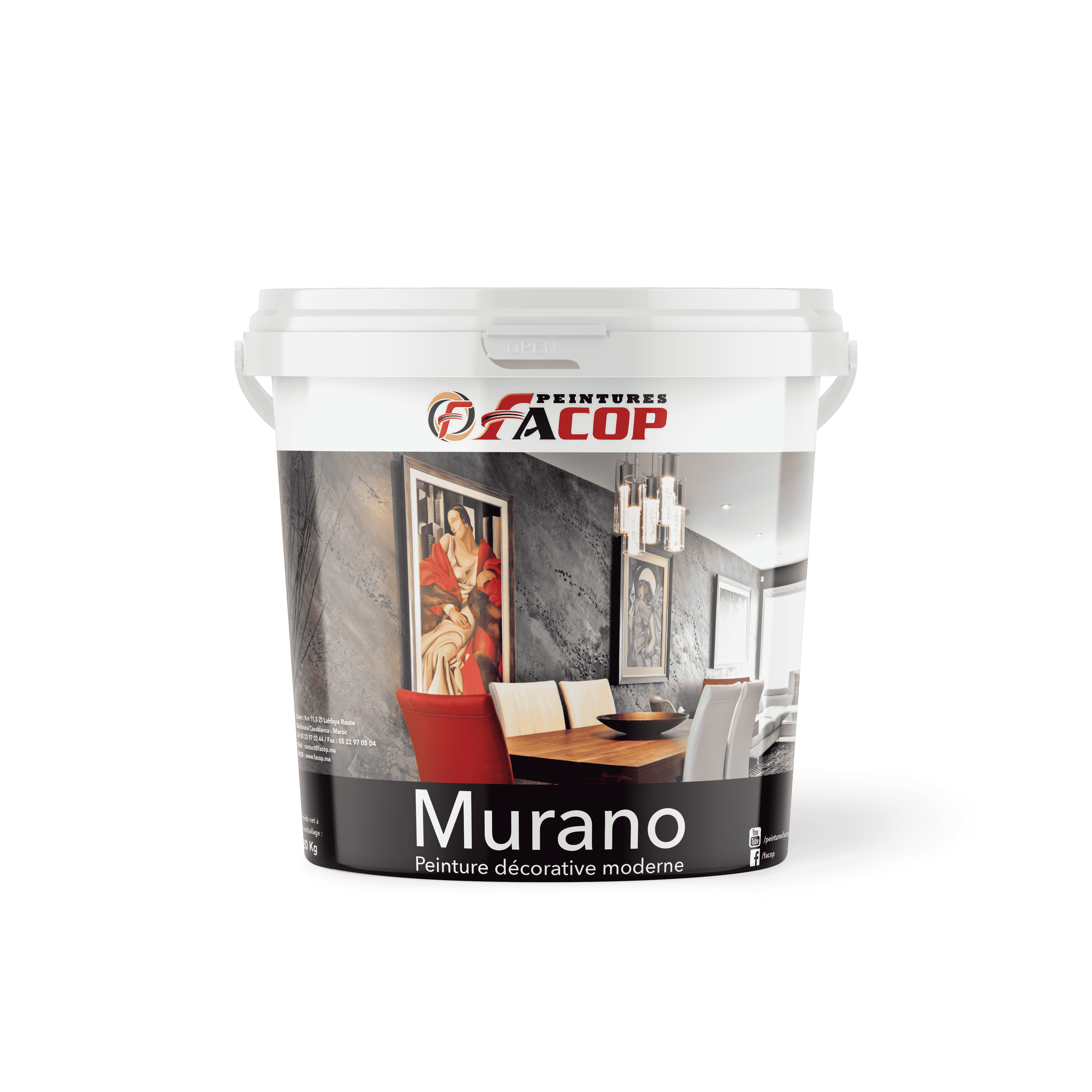 Murano effet moderne